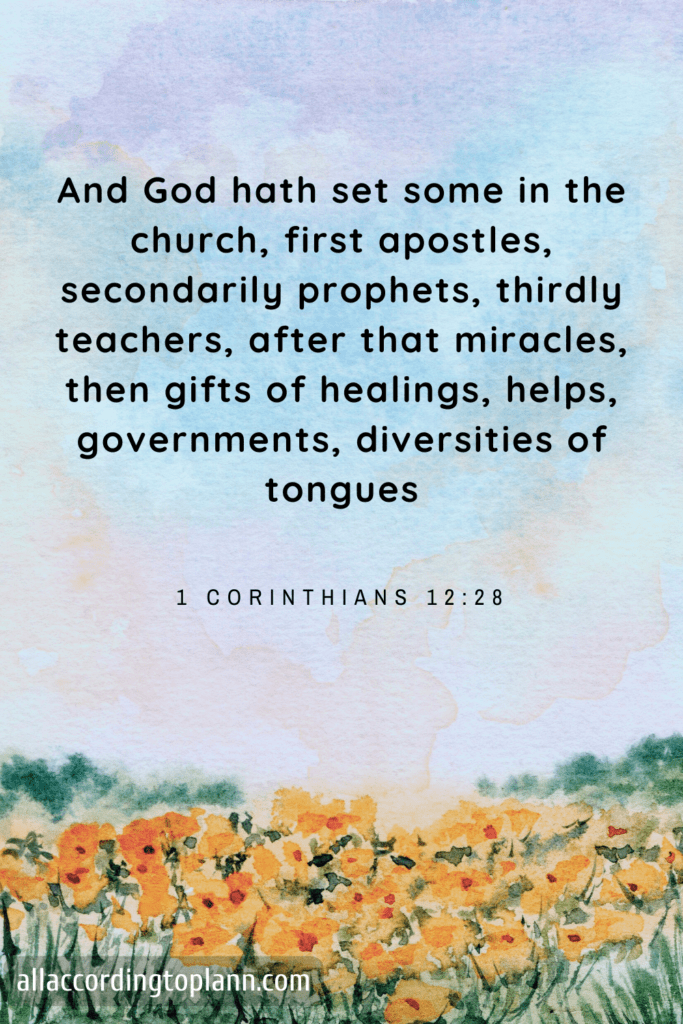 1 Corinthians 12:28